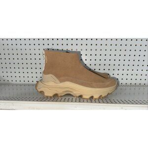 Sorel Kinetic Breakthru Acadia Womens Suede WP Side Zip Ankle Boots Size 9.5